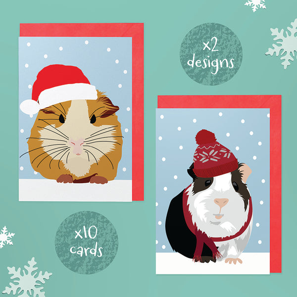 kavee christmas cards 10 cards in 2 designs