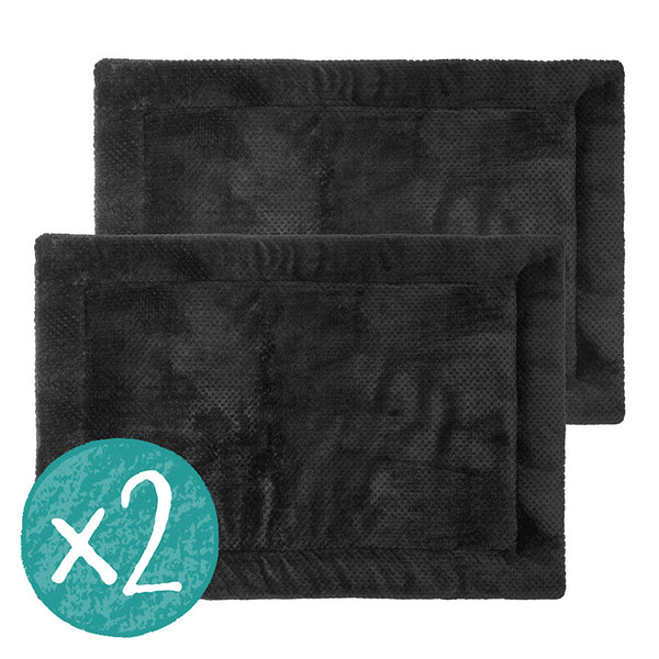 set of two kavee fleece liners in bold black