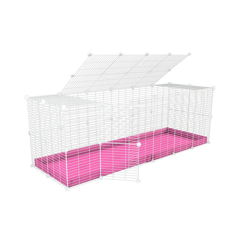 White C&C cage 6x2 for rabbits