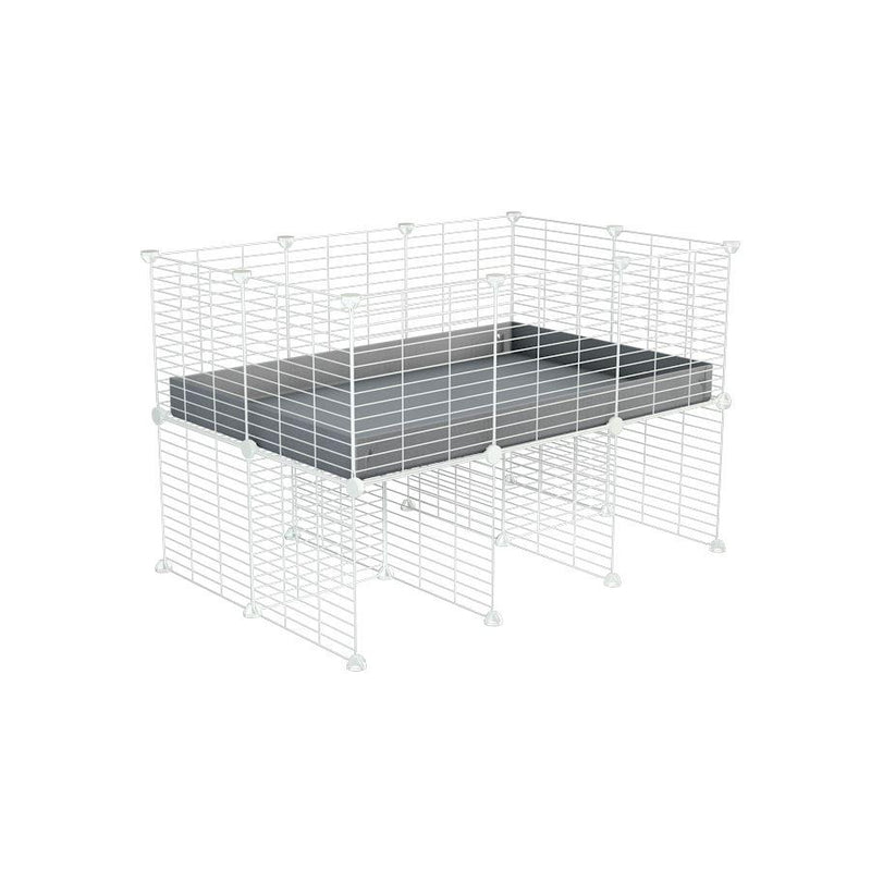 a 3x2 CC cage for guinea pigs with a stand gray correx and 9x9 white C and C grids sold in USA by kavee