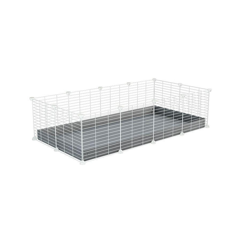 White 4x2 C&C Cage - Ideal for two guinea pigs