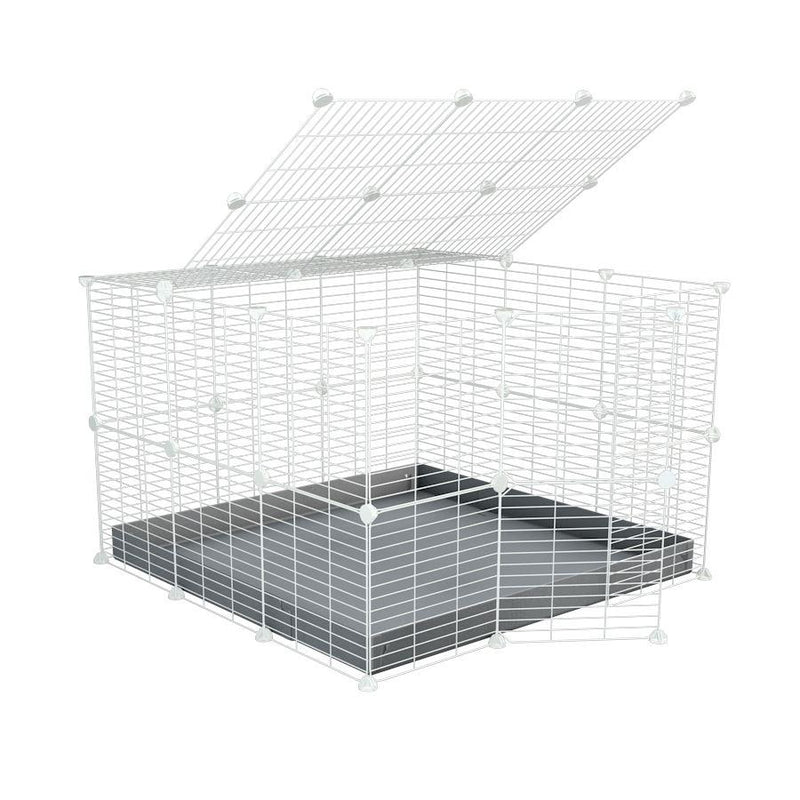White C&C Cage 3x3 for rabbits