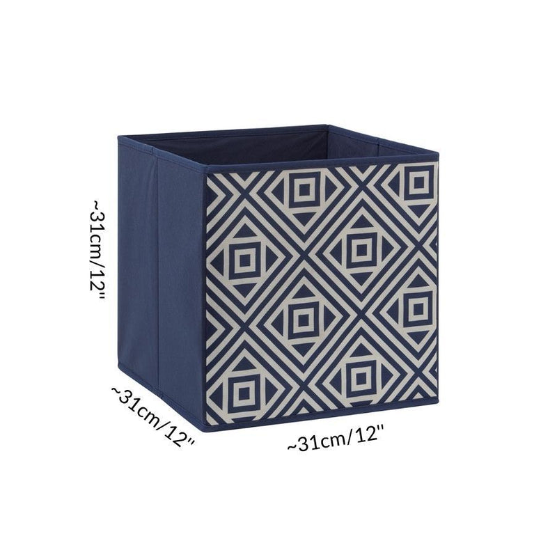 dimension size cube storage box for C&C cage kavee guinea pig navy blue geometric usa 
