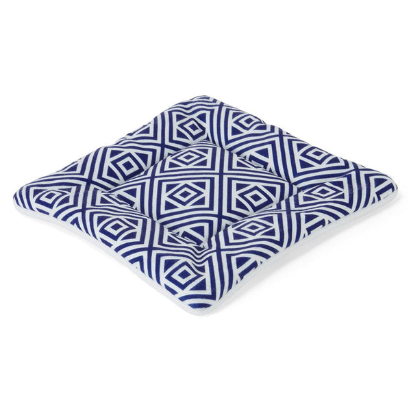 a guinea pig  pee pad in fleece pattern geometric and colour blue navy by kavee