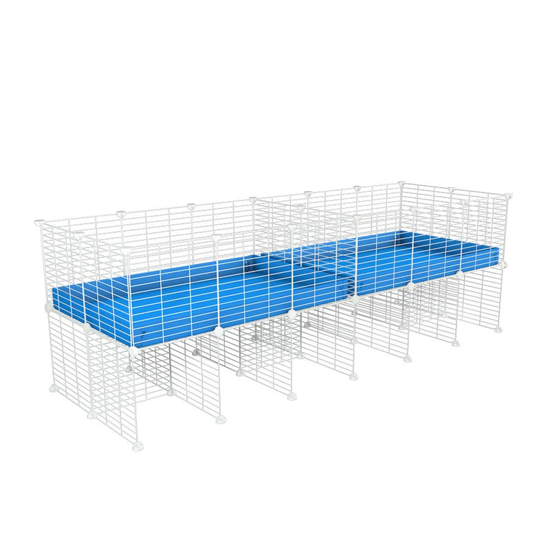 White 6x2 C&C Cage with Divider & Stand