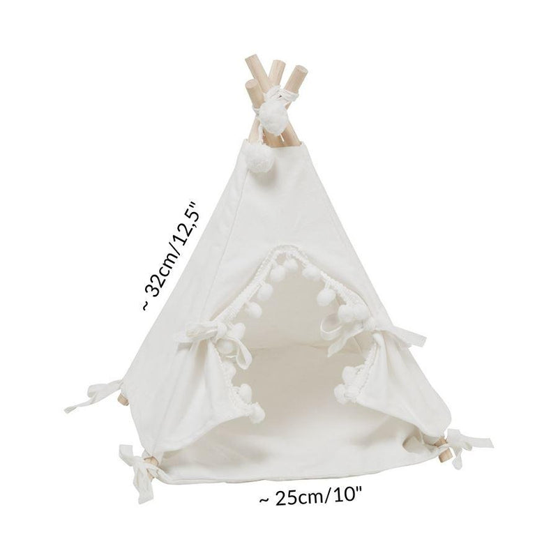 dimension of white tipi teepee tent tepee for guinea pigs accessory hidey house kavee USA