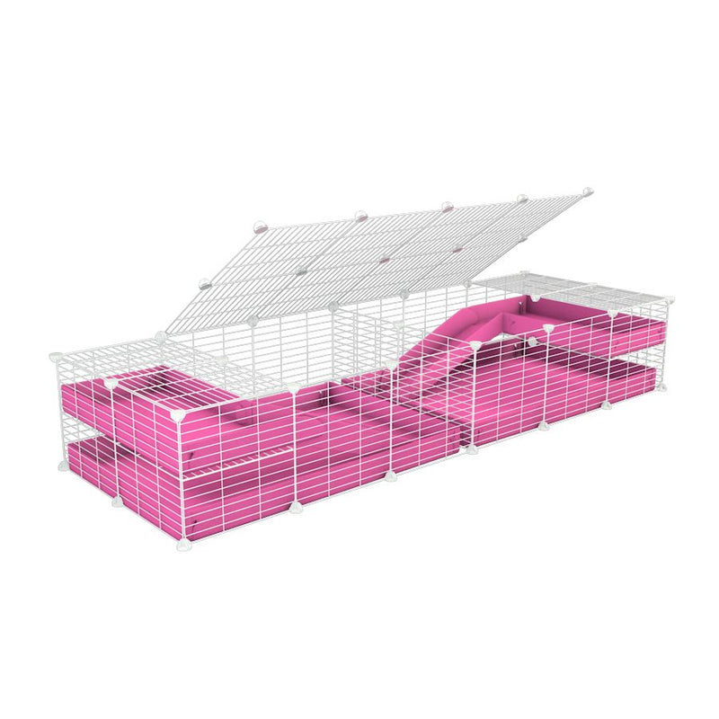 White 6x2 C&C Cage with Divider & Loft