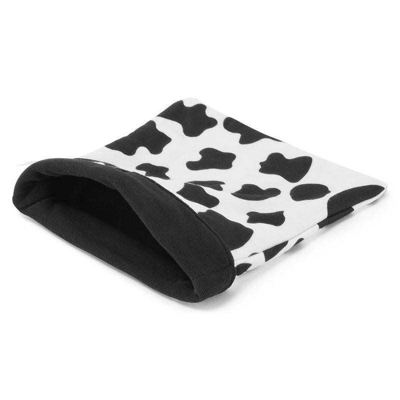 a guinea pig accessory hideout sleep sack bed in cowprint fleece by kavee 