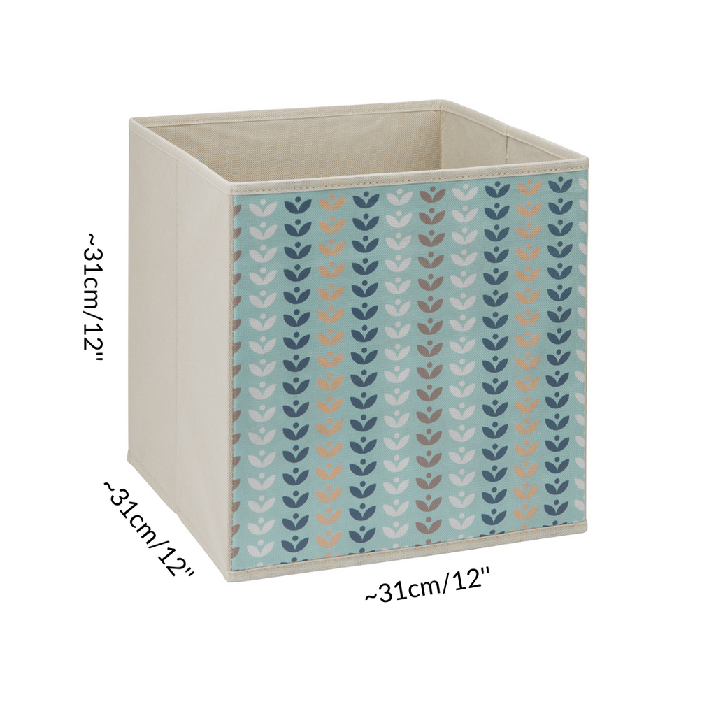 Blue and best sale white storage boxes