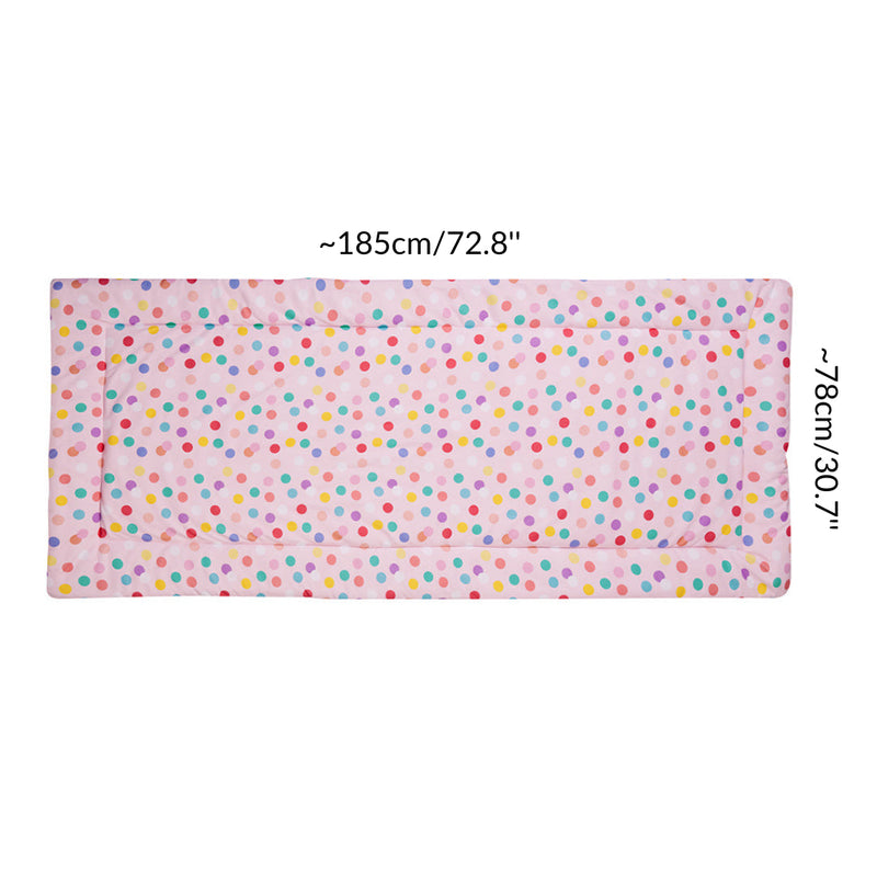 Dimension size measurement guinea pig fleece liner 5x2 pastel dots flower rabbit cc c&C cnc c and c cage kavee