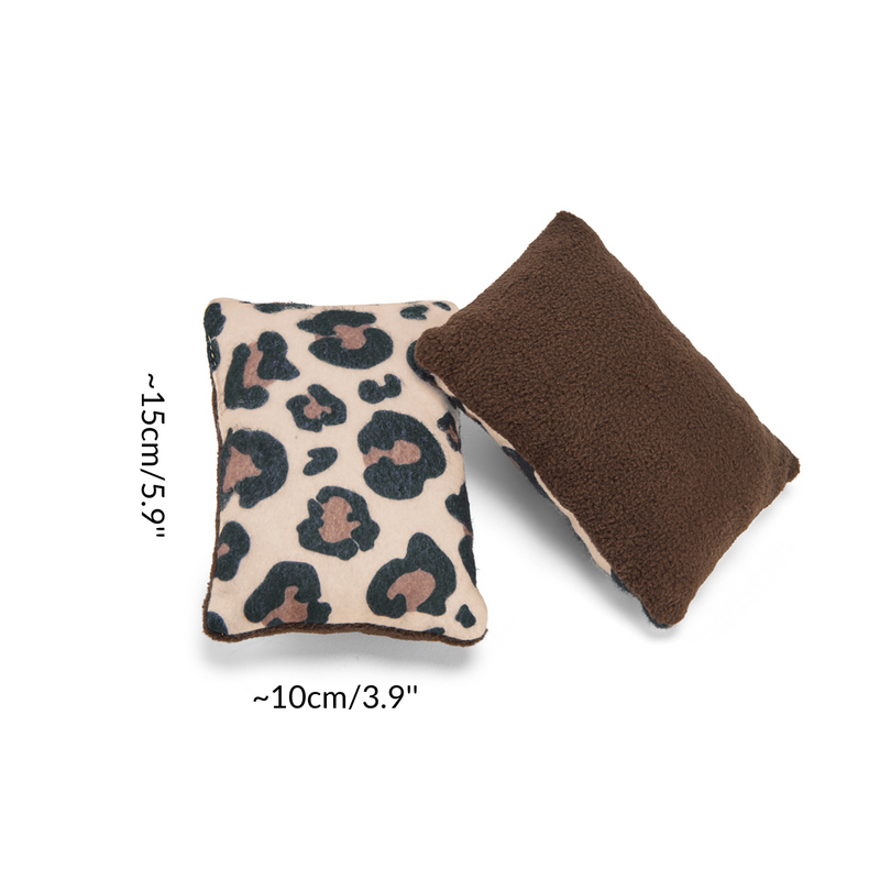 dimensions of guinea pig pillows leopard print