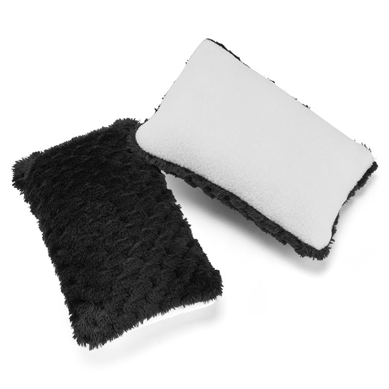 2 small pillows for guinea pigs made of black fleece by kavee