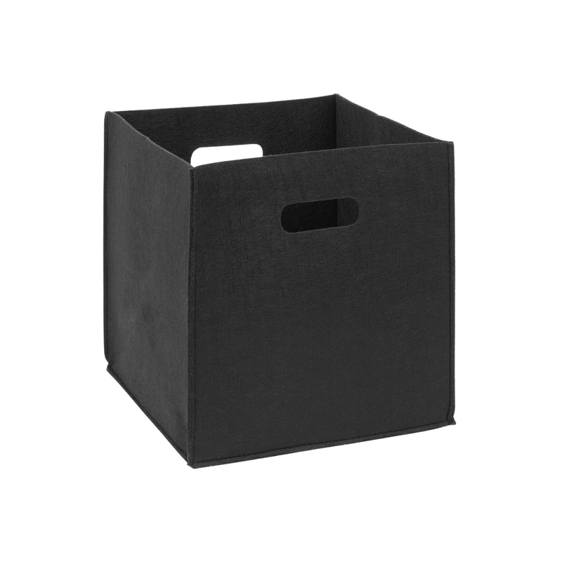 Bold Black Felt Storage Box for C&C Cage
